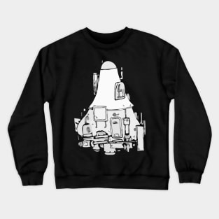 robot doodle monster 05 Crewneck Sweatshirt